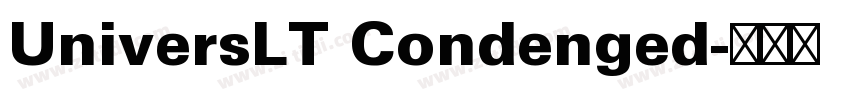 UniversLT Condenged字体转换